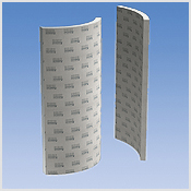2 hard foam shower partition wall elements